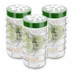 HEREVIN 1.7L STRIPED GLASS STORAGE POT | 135930-000
