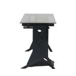 XTECH COMPUTER DESK BLACK W/TEMPERED GLASS TOP | CT-1211 - Image 3