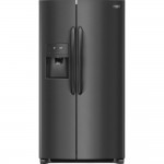 FRIGIDAIRE GALLERY BLACK STEEL 22 CU.FT C/D SIDE BY SIDE REFRIDGERATOR | FGSC2335TD