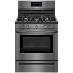 FRIGIDAIRE 30" BLACK STEEL GASRANGE | FFGF3056TD