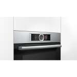 BOSCH SERIE 8 STEAM STAINLESS STEEL BUILT-IN BAKE OVEN | HSG636BS1 - Image 3
