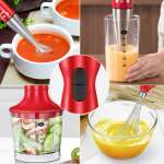 COMFEE 4 IN 1 ELECTRIC IMMERSION BLENDER SET WITH FOOD CHOPPER | SM0794R - Image 3