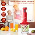 COMFEE 4 IN 1 ELECTRIC IMMERSION BLENDER SET WITH FOOD CHOPPER | SM0794R - Image 6