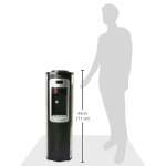 WHIRLPOOL BLACK/SILVER WATER DISPENSER | WK5911BS - Image 3