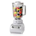 PREMIUM GLASS JAR 50 OZ. 4-SPEED + PULSE BLENDER WHITE | PB324
