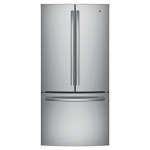 GE 18.6 CUFT COUNTER DEPTH FRENCH DOOR REFR WITH ICE MAKER SS | GWE19JSLSS