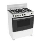 MIDEA 30" GASRANGE 5 BURNER WHITE | MCGC30ATWAWP