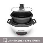 BLACK & DECKER RICE COOKER 1.5 CUP WHITE | RC503 - Image 5