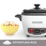 BLACK & DECKER RICE COOKER 1.5 CUP WHITE | RC503 - Image 4