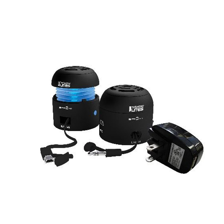 TWEAKERS LITES BLACK WITH WALL CHARGER | 2RLC1-BK