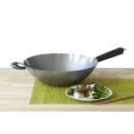 IMUSA 14" NON-COATED WOK W/ TRIANGLE HANDLE | IM-PAN-10043W - Image 2
