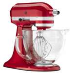 KITCHENAID 5 QT WITH GLASS BOWL STAND MIXER CANDY APPLE RED | KSM155GBCA - Image 2