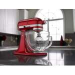 KITCHENAID 5 QT WITH GLASS BOWL STAND MIXER CANDY APPLE RED | KSM155GBCA - Image 4