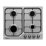 MIDEA 24" GAS COOKTOP 4 BURNERS STAINLESS STEEL | MTGB24R2EAS