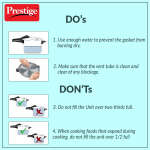 PRESTIGE ALUMINIUM 5LTR PRESSURE COOKER | 10013 - Image 3