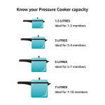 PRESTIGE ALUMINIUM 5LTR PRESSURE COOKER | 10013 - Image 2