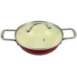 LOCHNER 3.25 QT ENAMELED CAST IRON LOW POT WITH LID W/LID | 25172