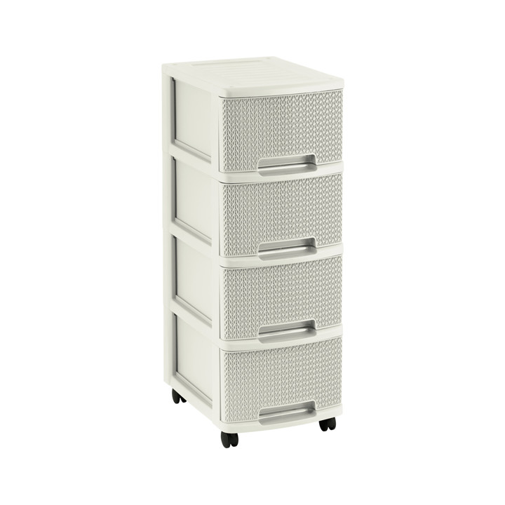 3253920073020 CURVER DRAWER 10L KNIT-OAS WHITE | 3253920073020 - Image 1