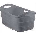 CURVER 40L RIBBON LAUNDRY BASKET GRAY | 3253920767011