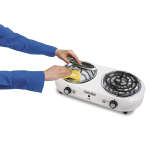 PROCTOR SILEX 1000 WATT & 600 WATT DOUBLE ELECTRIC BURNER | 34202 - Image 2