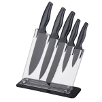 KENNEDY HOME 6 PIECE KNIFE SET WITH ACRYLIC STAND | 42483