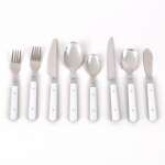 GIBSON HOME 58 PIECE CASUAL LIVING FLATWARE SET WITH PLASTIC TRAY | 64421.58
