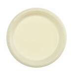IVORY PLASTIC PLATE 7" | 85770