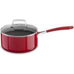 KITCHENAID 3.0 QT ALUMINUM NONSTICK SAUCEPAN WITH LID EMPIRE RED | KC2A30PLER