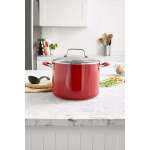 KITCHENAID 8.0 QT ALUMINUM NONSTICK STOCKPOT W LID EMPIRE RED | KC2A80SCER - Image 2