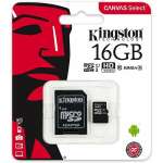 KINGSTON 16GB CLASS 10 MICROSD MEMORY CARD WITH ADAPTER | SDCS/16GB - Image 2