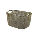 CURVER BASKET KNIT L RECT 19L BRUIN | 3253923700046