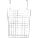 SPECTRUM DIVERSIFIED OVER THE CABINET/DRAWER GRID TRASH BIN WHITE | 766-56400