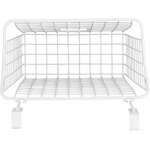SPECTRUM DIVERSIFIED OVER THE CABINET/DRAWER GRID TRASH BIN WHITE | 766-56400 - Image 4