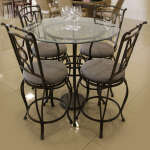 KYLIE DINING SET WITH 4 CHAIRS | 850-WKBT1364