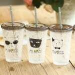 PLASTIC 450ML CUP WITH STRAW | DBT-020020 - Image 3