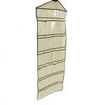 24 HANGING POCKETS OVER THE DOOR HANGING RACK (48X165CM) | DBT-109169