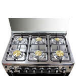 PREMIER 30" 6 BURNER GAS STOVE WITH OVEN SS | EF-6010GH(SS) - Image 2
