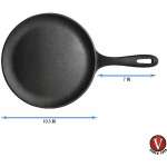 VICTORIA 10.5" CAST IRON COMAL GRIDDLE AND CREPE | GDL-186 - Image 3