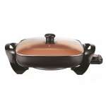 BRENTWOOD NON-STICK 12" ELECTRIC SKILLET COPPER | SK-66