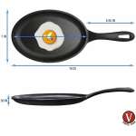 VICTORIA FAJITA (9.5" X 7") SKILLET CAST IRON | SKL-218 - Image 3