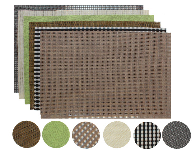 731-0483734 HOME LIVING 12PC PLACEMAT SET ASSORTED COLORS | 731-0483734 - Image 1