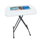 LIFETIME 66CM/26" TABLE RECT PERSONAL WHITE | 8528354
