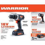 WARRIOR CORDLESS DRILL INCL 29PC DRIL BIT SET | WARRIOR CORDLES SET - Image 3