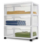 STERILITE WIDE 3 DRAWER CART WHITE FRAME | 29308001 - Image 3