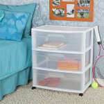 STERILITE WIDE 3 DRAWER CART WHITE FRAME | 29308001 - Image 5