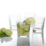 GIBSON HOMEGREAT 4 PIECE 13 OZ EMBOSSED GLASS SET | 92079.04