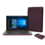HP 15.6" AMD A4-9125 4GB SDRAM, 500GB HDD LAPTOP BUNDLE BERRY MAUVE | 15-DB0094WM