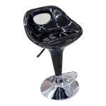 ESBS BAR STOOL BLACK RH/HOLE BACK | B21-BLK