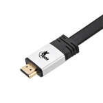 XTECH 6FT HDMI MALE TO HDMI MALE HIGH SPEED FLAT CABLE WITH ALUMINUM PLUGS | XTC-616 - Image 2