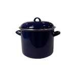 COOK PREP EAT 8.0QT ENAMEL STEEL STOCK POT RED | CPEC-87294